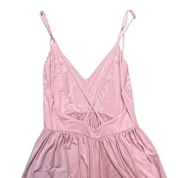 SAM EDELMAN Flowy Lacy Romper Pink Size Medium - Picture 5 of 9